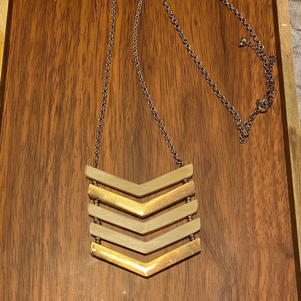 Gold Chevron Necklace
